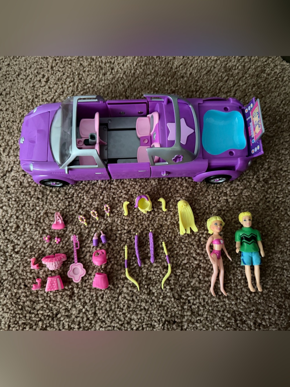 Vintage Polly Pocket - Rock n’ Pop Stretch Limo set